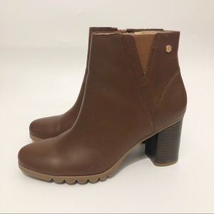 Hush Puppies Spaniel Ankle Boot Brown Leather size 8 M